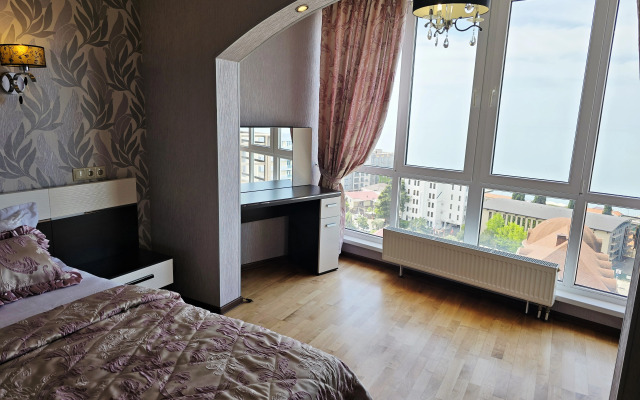 S shikarnym, panoramnym vidom na more Flat