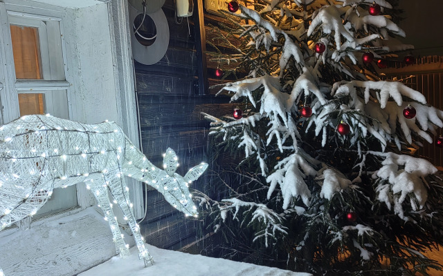 Частный дом в городе Петрозаводске с красивым уединённым участком и баней