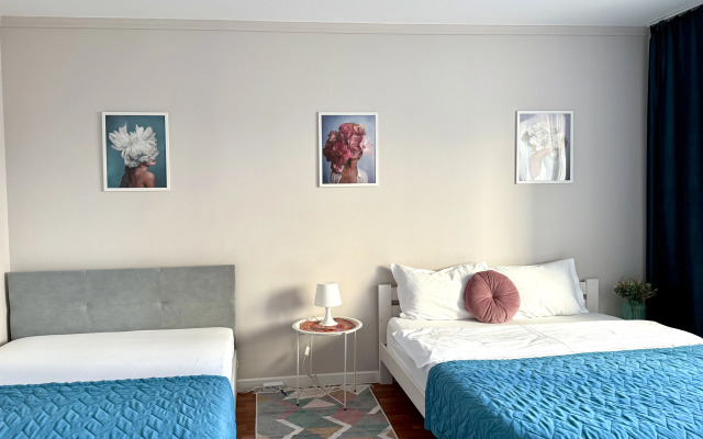 Квартира Бирюза у Метро в Невском Районе СПб