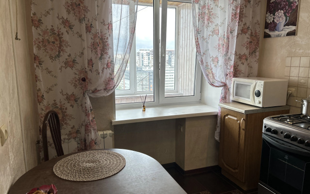 Uyutnaya s panoramnym vidom na tsentr goroda Flat