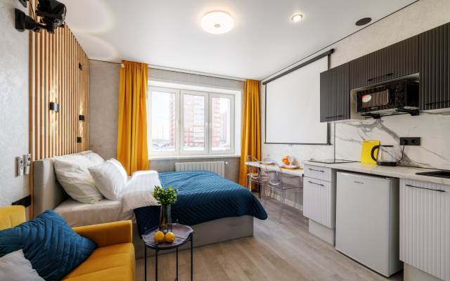 Meduza Apart uyutnye kino-studii s proektoramy 2 Apartment