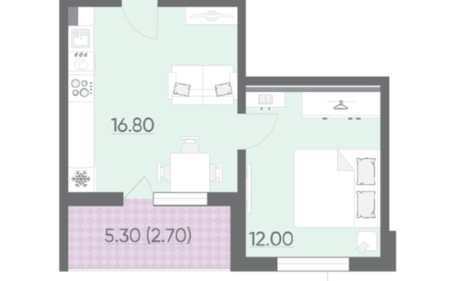 Na Dal'nevostochnom prospekte Flat