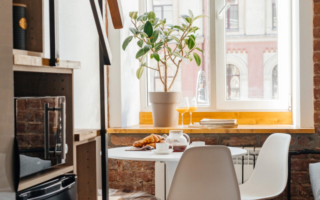 Апартаменты ApartH с видом на город и камином