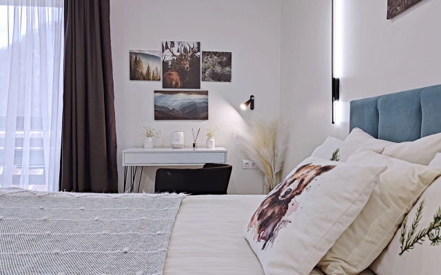 Апартаменты двухкомнатные Панорамный вид на горы