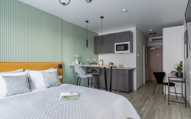 Uyutnaya Studiya U Metro Bukharestskaya Flat