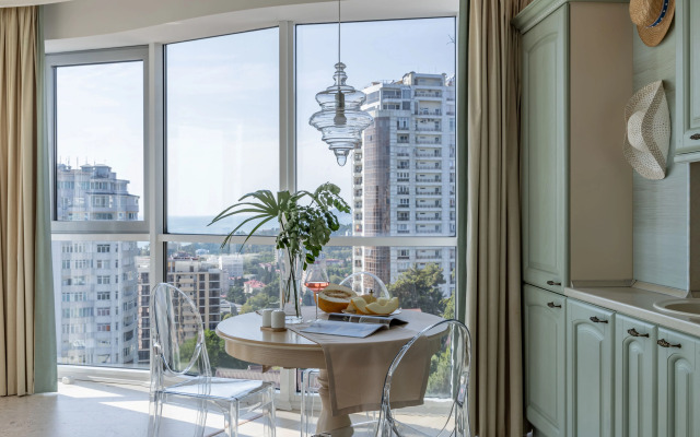 Sochi Tsentr Vid Na More I Zakatyi Flat