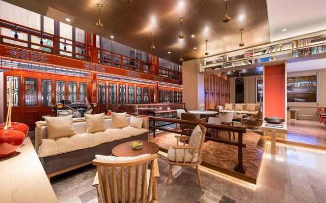 Отель Manxin Mansion Beijing Shichahai Park Nanluoguxiang