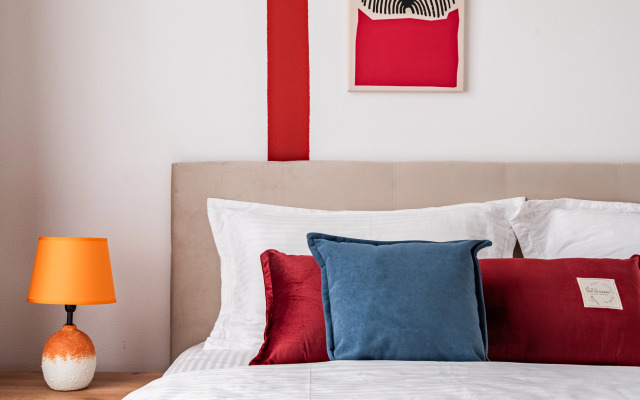 Квартира Гуашь Художника с видом на город