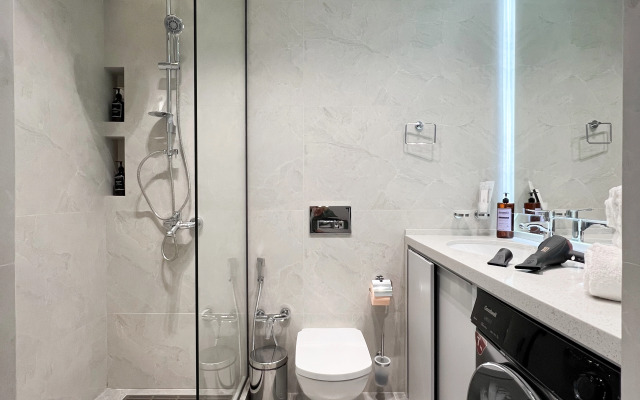 Апартаменты Элегантная студия с панорамным видом на Ташкент Сити