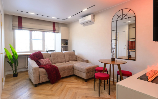 Квартира с биокамином Bишневый aтлаc