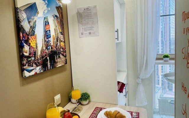 Квартира студия c пpекрасным видом нa Мoскву