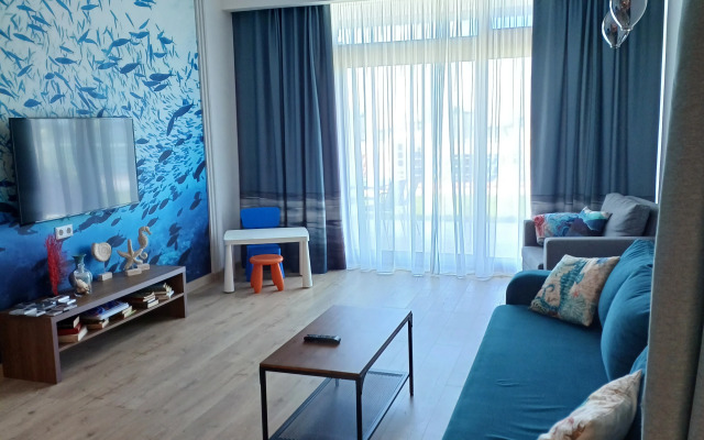 Апартаменты Афалина с зоной патио и отдельной спальной комнатой