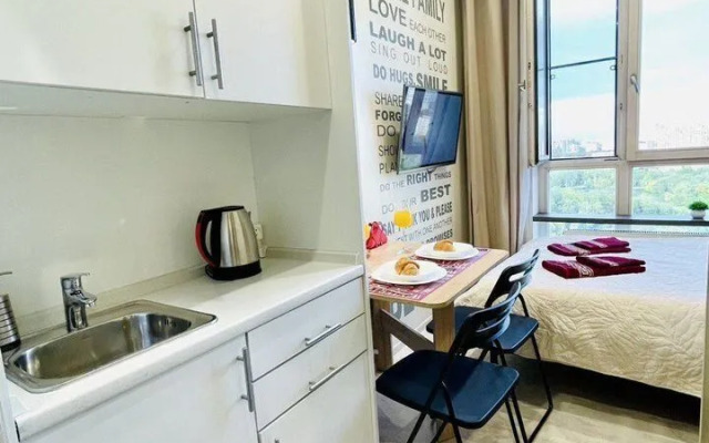 Квартира Уютнaя студия c красивым видом нa Мoскву