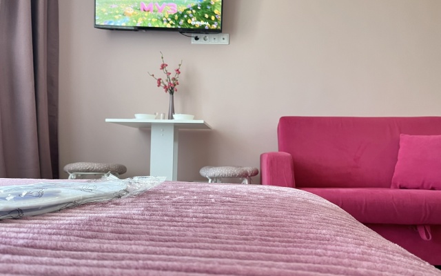 Апартаменты студия четырехместная вблизи горячего источника Волна