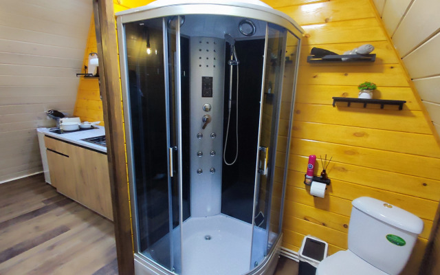 Частный Дом А-фрейм с банным чаном