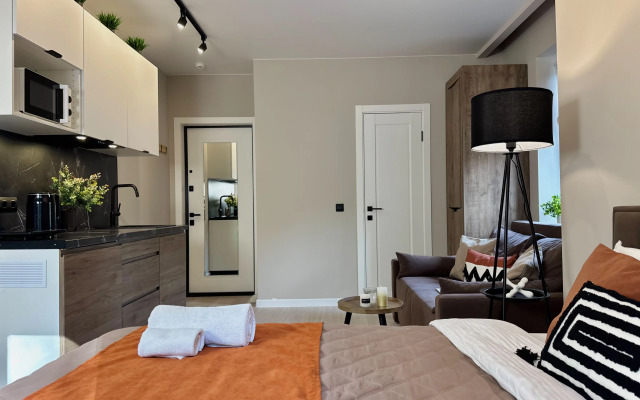 Апартаменты с видом на сосновый парк рядом с морем