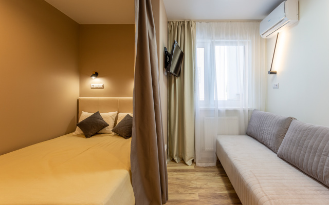 Morent s dizaynerskim remontom v ZHK «Frukty» Apartments