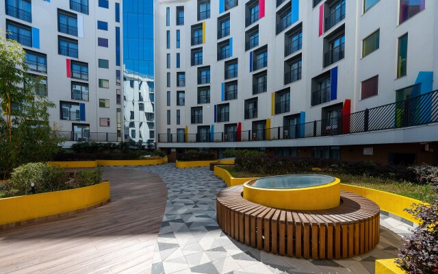 V otele s vidom na more. Kosmos 522 Apartments