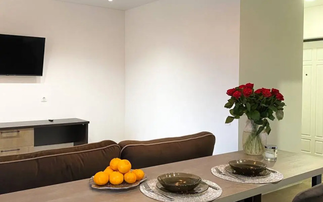 Апартаменты-студия улучшенная с кроватью двуспальным диваном и гардеробной 2 этаж