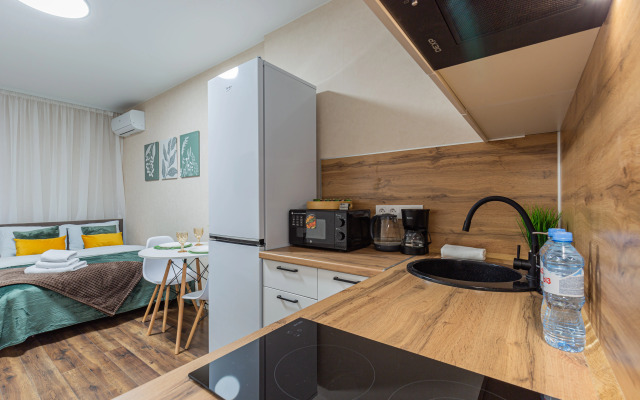 Квартира Уютная студия с видом на колесо обозрение Одно небо