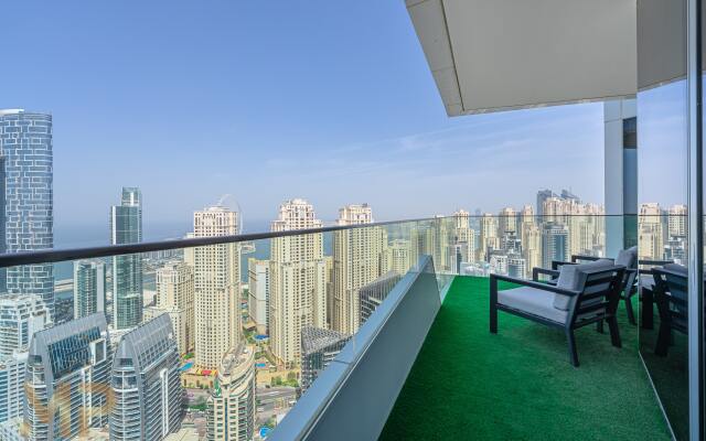 Апартаменты Marco Polo Surreal Sea, Marina & Dubai Eye View High Floor