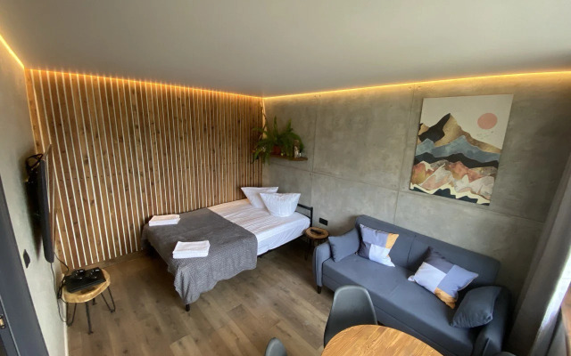 Квартира видовая дизайнерская 2х-комнатная в стиле Лофт