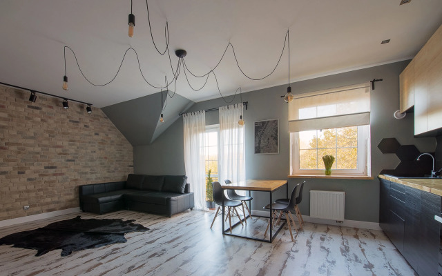 Квартира студия в стиле лофт