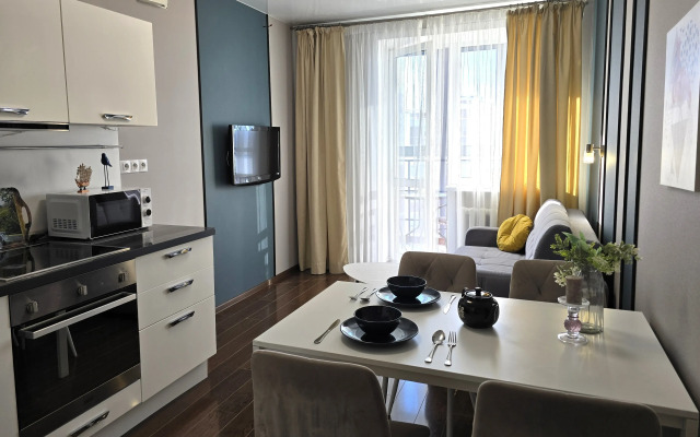 Квартира EL'HOME Евродвушка с панорамным видом на Волгу