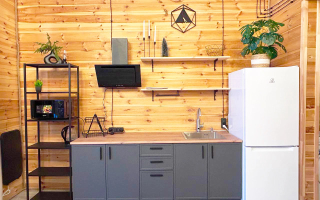 Частный дом с Баней Барн Хаус в стиле Лофт-Бохо