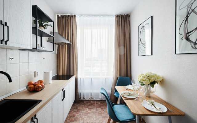 Квартира GM Apartments Стильная Трехкомнатная с видом на Новый Арбат