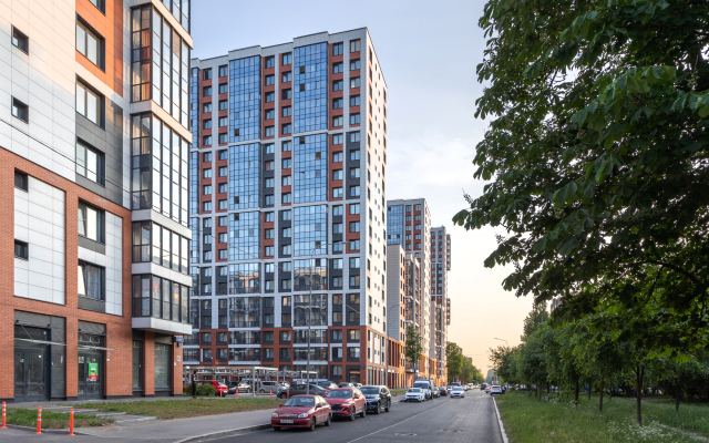 Квартира Kvartirika Black & White с красивым видом на город