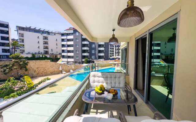 Апартаменты 2+1 Qoople Begonia в 20 метрах от моря