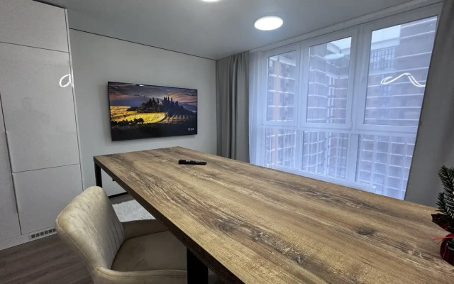 Апартаменты Ваш уголок спокойствия: светлая студия посуточно в спальном районе