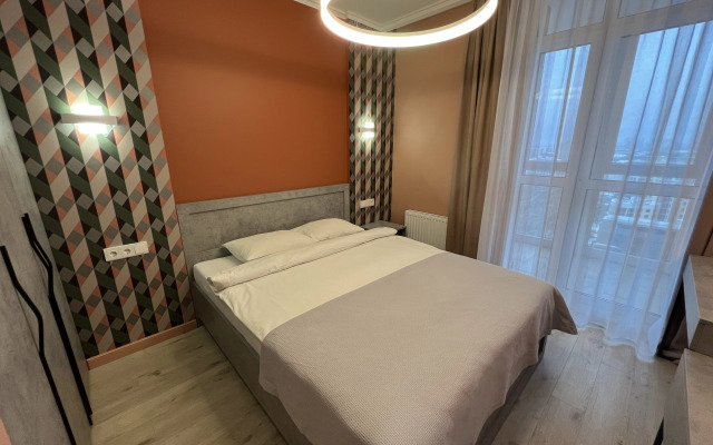 Апартаменты Румер с шикарным видом на парк с высокого этажа