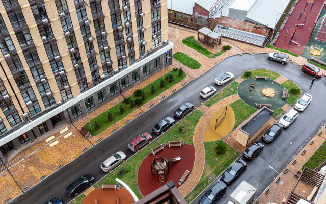 Квартира Уютная студия с видом на колесо обозрение Одно небо