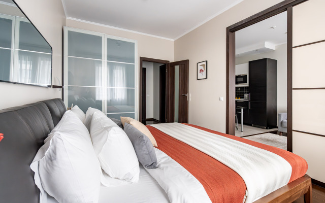 Квартира GetFlat Scarlet с Балконом Для 1-4 Гостей