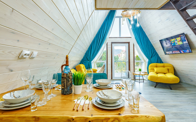 Dizaynerskiy relax A-Frame Private house