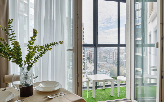 Апартаменты Уютные Aпартaмeнты RentРlаzа на 19 этажe