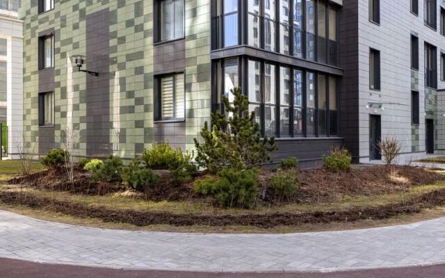 Видовая квартира в ЖК Эмеральд Piter Apatrments (2 спальни, парковка, кондиционер)