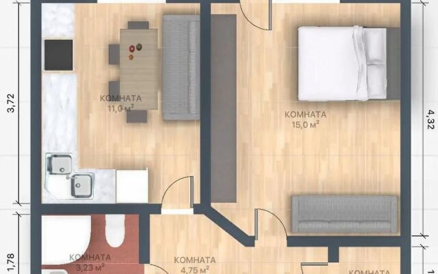 Квартира Севастопольская 4А