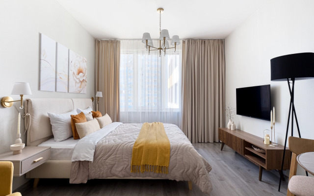 Квартира Делюкс ModernaFlats в современном апарт комплексе у метро Купчино