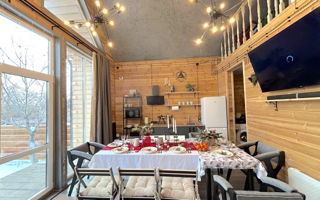 Частный дом с Баней Барн Хаус в стиле Лофт-Бохо