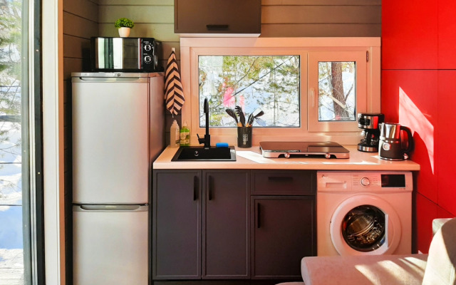 Коттедж Премиум с Терассой и Красивым Видом в Терсколе от Квартирукинг