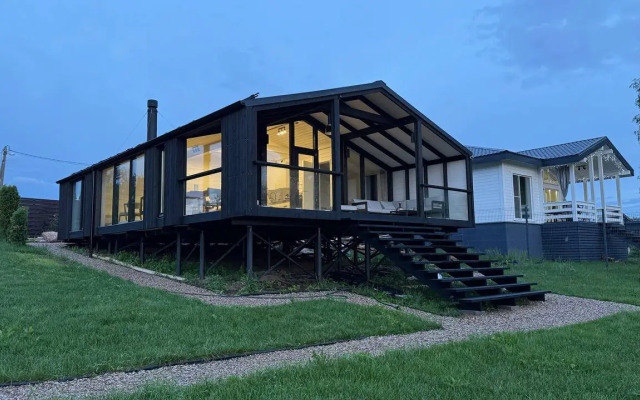 Частный Дом с шикарным видом на закаты с панорамной сауной и купелью