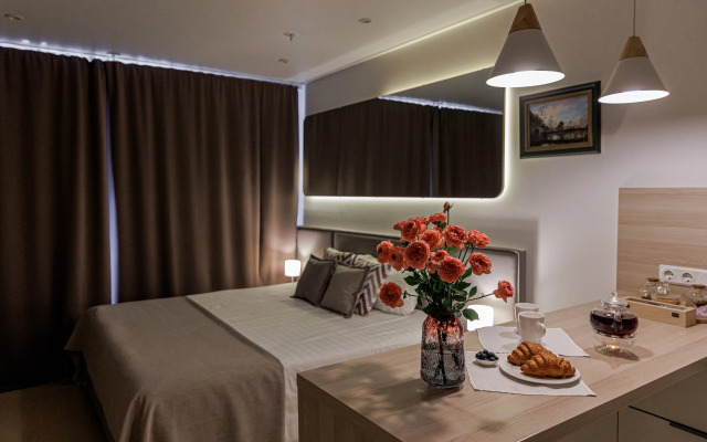 S restoranami i laundzh-zonoy v kholle Apartments