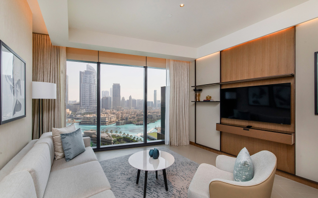 Апартаменты Deluxe 2BR with Burj Khalifa and Fountain View