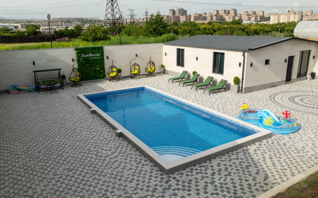 Вилла Santorini villa with pool near airport