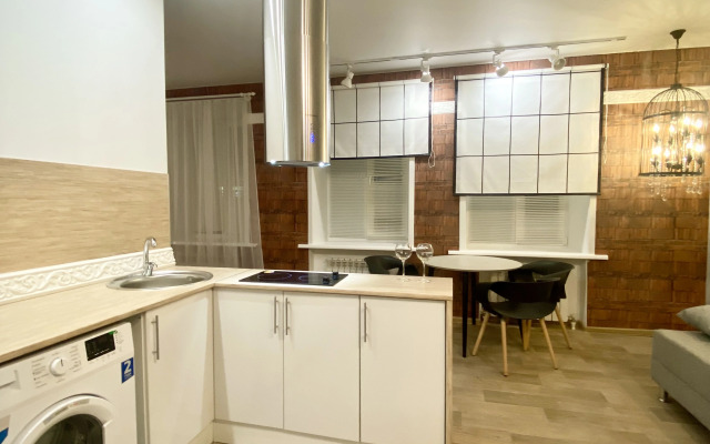 Квартира Лофт с большой круглой ванной