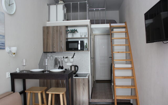 Апартаменты Уютная Двухуровневая Студия в Центре Города