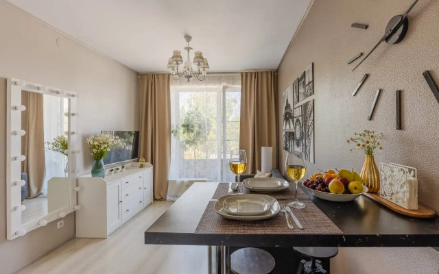 Апартаменты Prudius Apart с балконом у залива